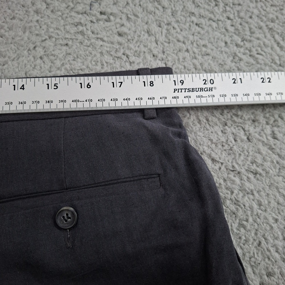 NEW Ballin Relax Pants 38 Manchester Linen Blend Pleated Blue Gray Dress - Picture 7 of 8